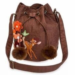 Bambi Drawstring Embroidered Purse